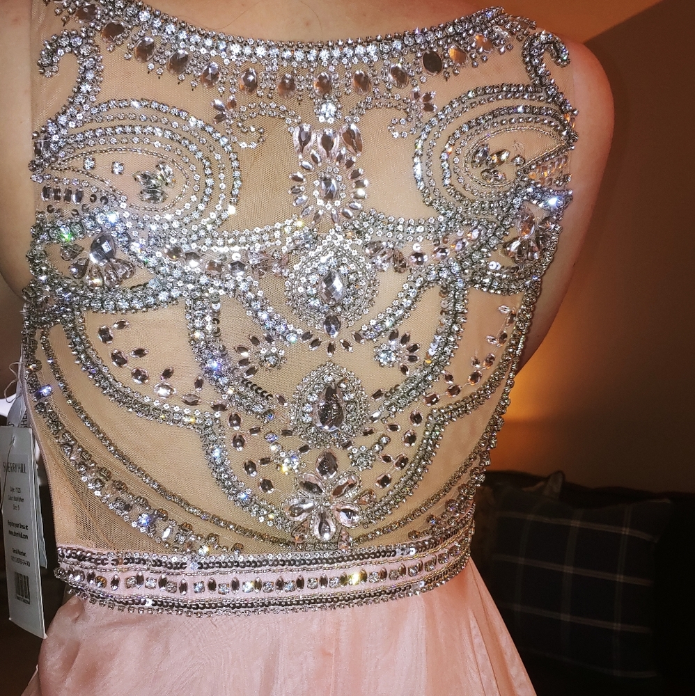 Sheri hill size 0 blush gown